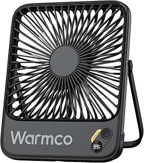 Portable 10,000mAh Travel Fan with Digital Display