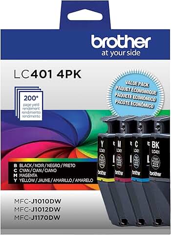 Standard Yield 4-Pack Ink Cartridges in Black, Cyan, Magenta, Yellow