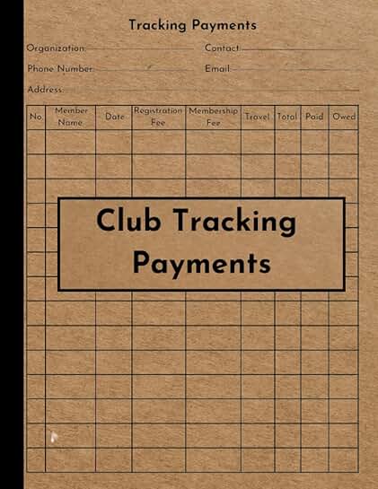Track Organization and Club Fees and Dues