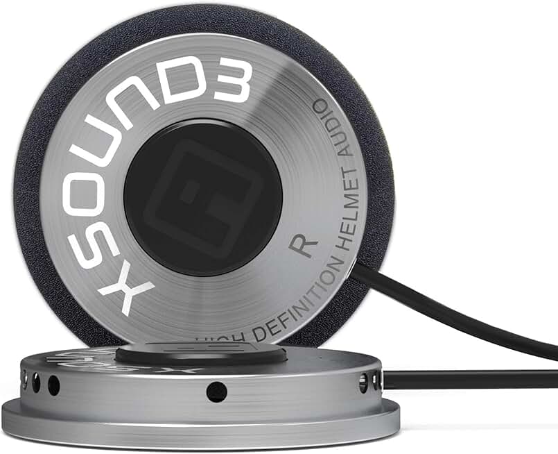 Premium Motorcycle Helmet Speakers with Earbud Ports