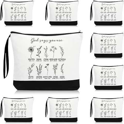 Religious Cosmetic Bags for Women, 20 Pack