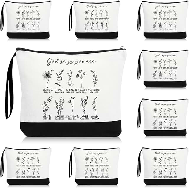 Religious Cosmetic Bags for Women, 20 Pack