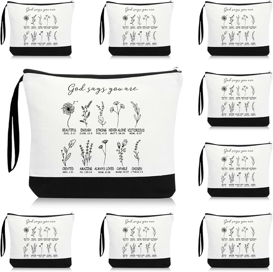 Religious Cosmetic Bags for Women, 20 Pack