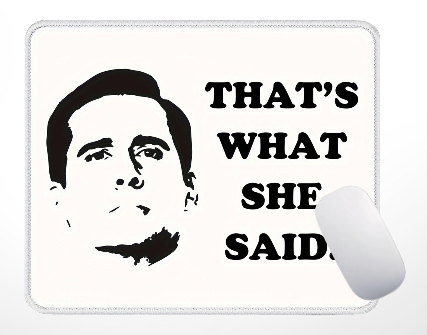 Office-themed desk mouse pad, 7.9 x 9.5 inches