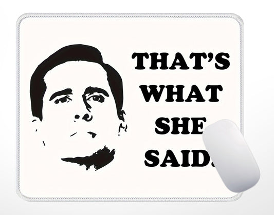 Office-themed desk mouse pad, 7.9 x 9.5 inches