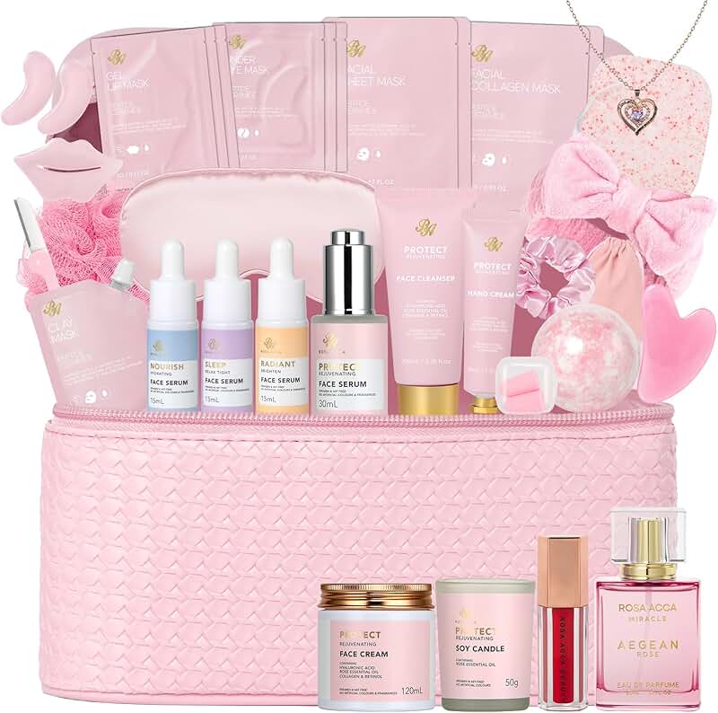 33-Piece Rose Facial Skin Care Set for Women