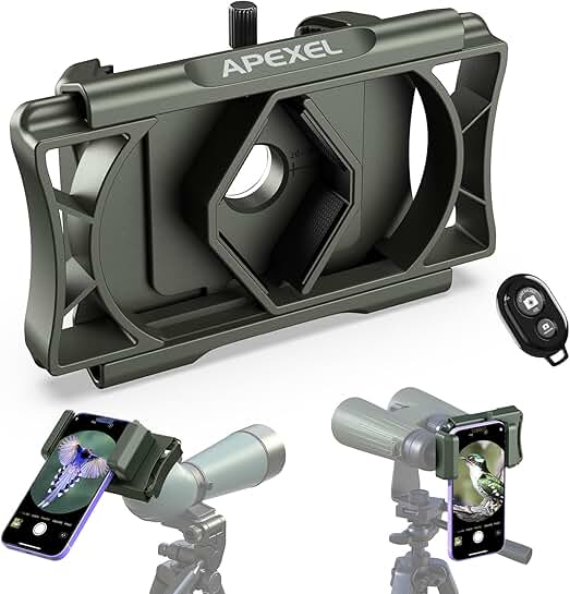 360° Phone Telescope Adapter with Remote