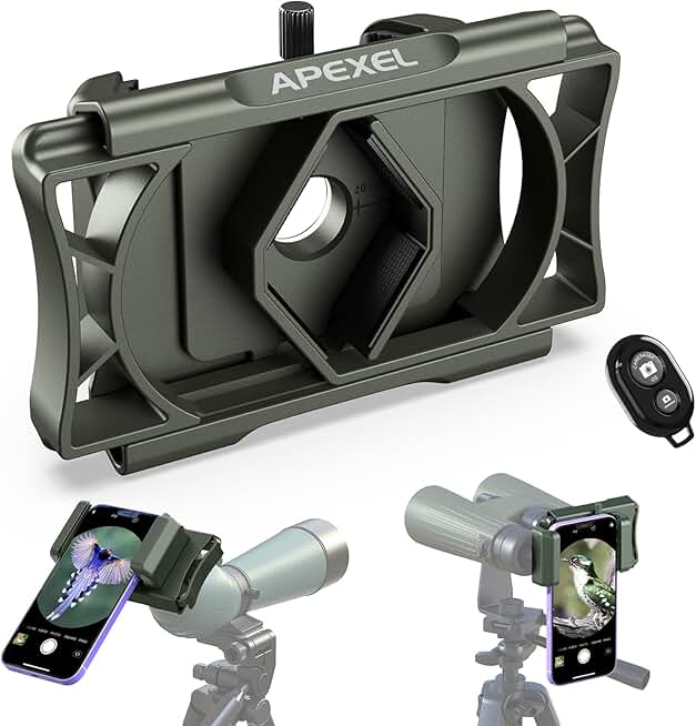 360° Phone Telescope Adapter with Remote