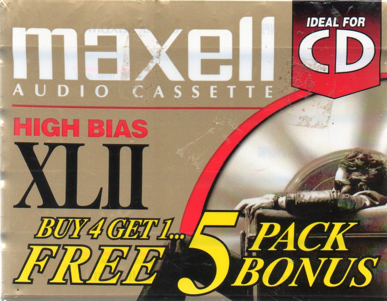 Five Audio Cassettes: High Bias XLII, 90 minutes, Position IEC Type II High