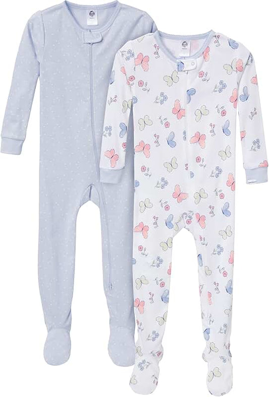 Baby Girls' Footed Pajamas Pack
