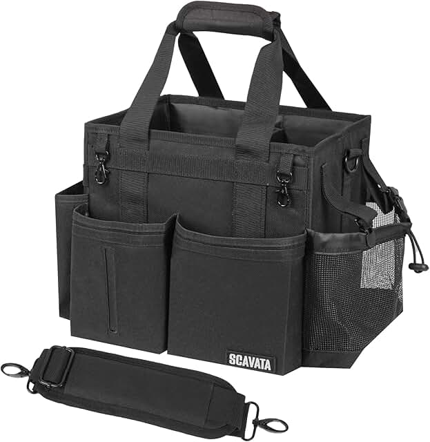 Small Wearable Cleaning Caddy with Handle and Straps