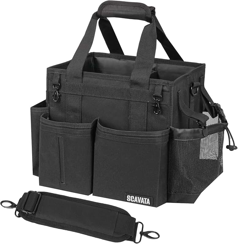 Small Wearable Cleaning Caddy with Handle and Straps