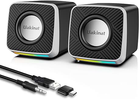 2" Carbon Fiber Computer Speakers with Clear Sound