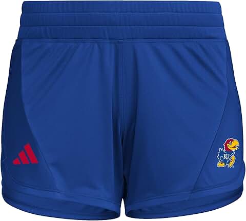 Women's Woven Kansas Training Shorts, Royal Blue/Red, X-Small