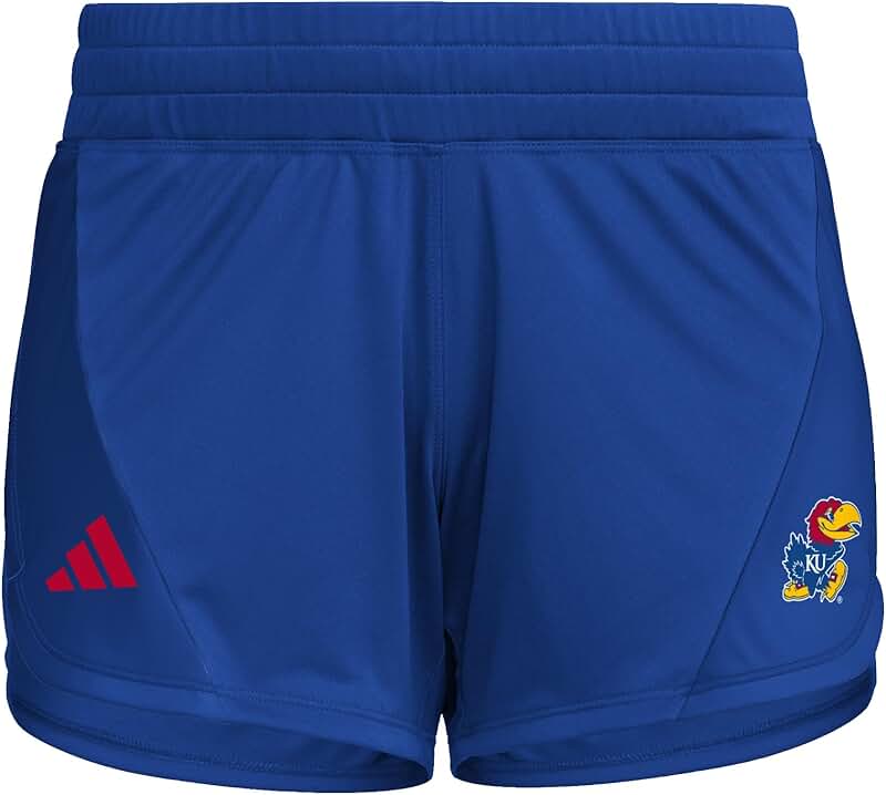 Women's Woven Kansas Training Shorts, Royal Blue/Red, X-Small