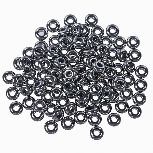 25 Hematite Beads for Jewelry Making and Crafts