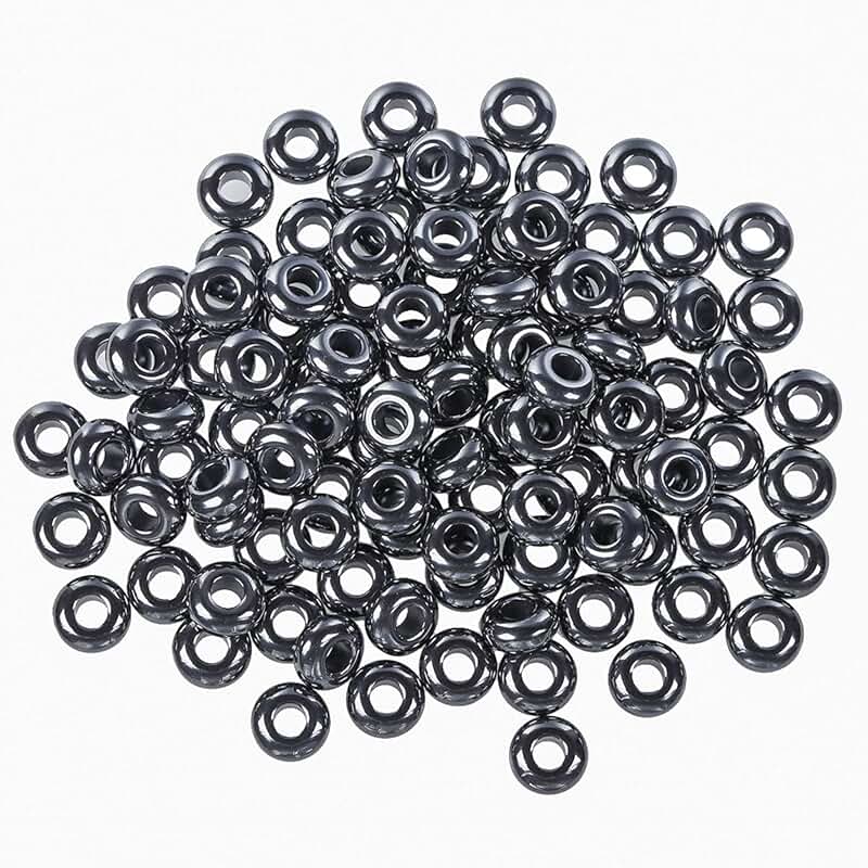 25 Hematite Beads for Jewelry Making and Crafts