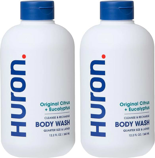 Men's Moisturizing Body Wash with Citrus and Eucalyptus, 12.2 fl oz, 2 Pack