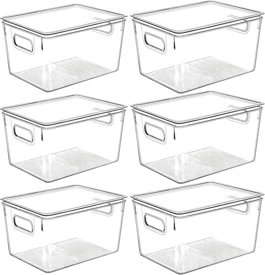 Foldable Fabric Storage Bins, 6 Pack, 11x10.5x10.5 Inches