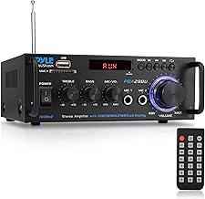 Wireless Bluetooth Stereo Power Amplifier with RCA, USB, SD, MIC, FM Radio, Remote, AUX