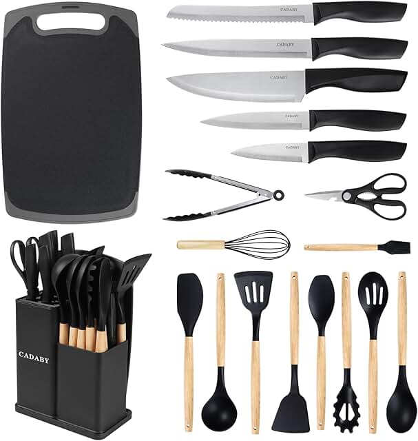 Kitchen Utensils and Knife Set for Apartment
