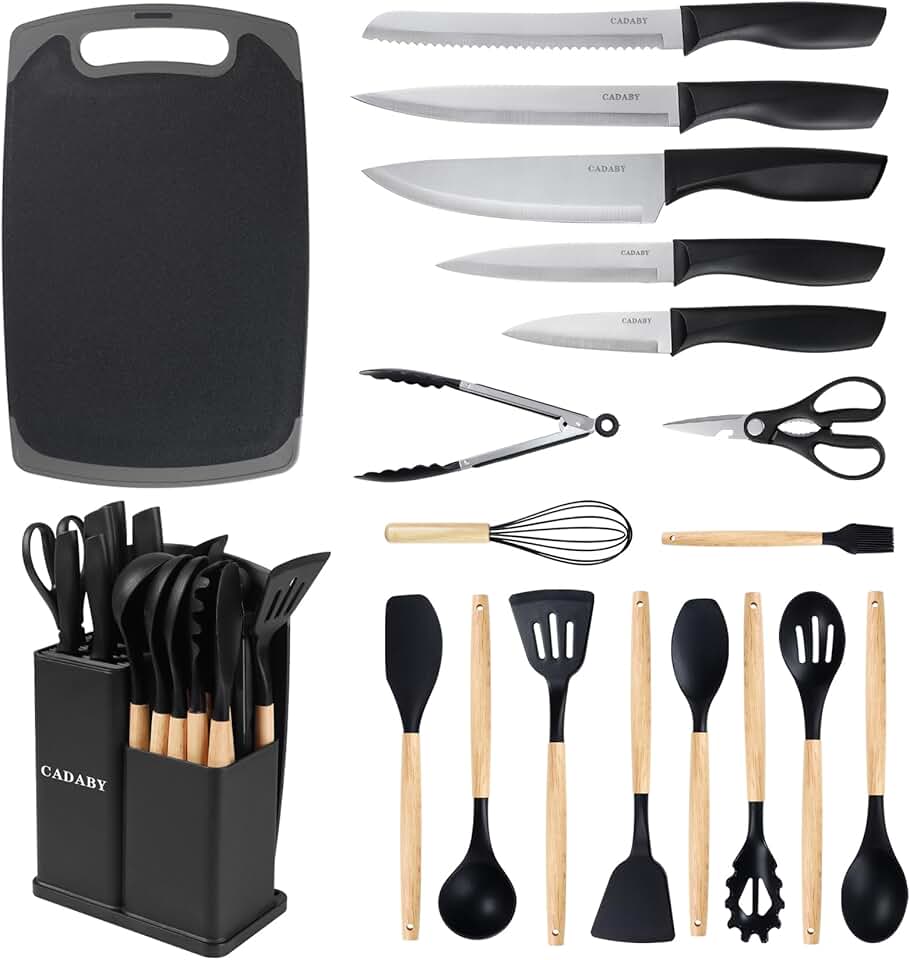 Kitchen Utensils and Knife Set for Apartment