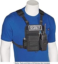 Adjustable Radio Chest Harness for Up to 8-Inch Tall Radios