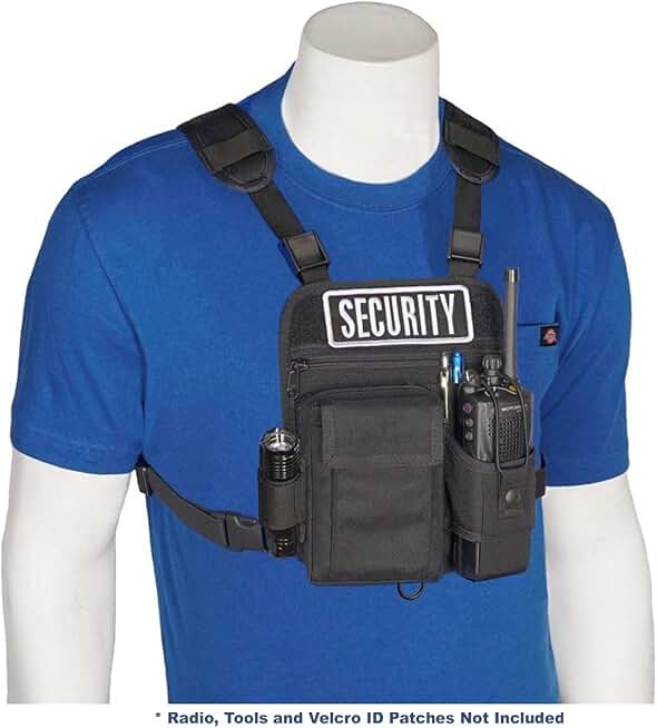 Adjustable Radio Chest Harness for Up to 8-Inch Tall Radios