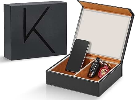 Faraday Key Fob Protector Box with 2 Slots, RFID Shield