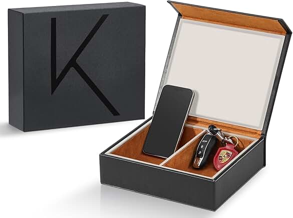 Faraday Key Fob Protector Box with 2 Slots, RFID Shield