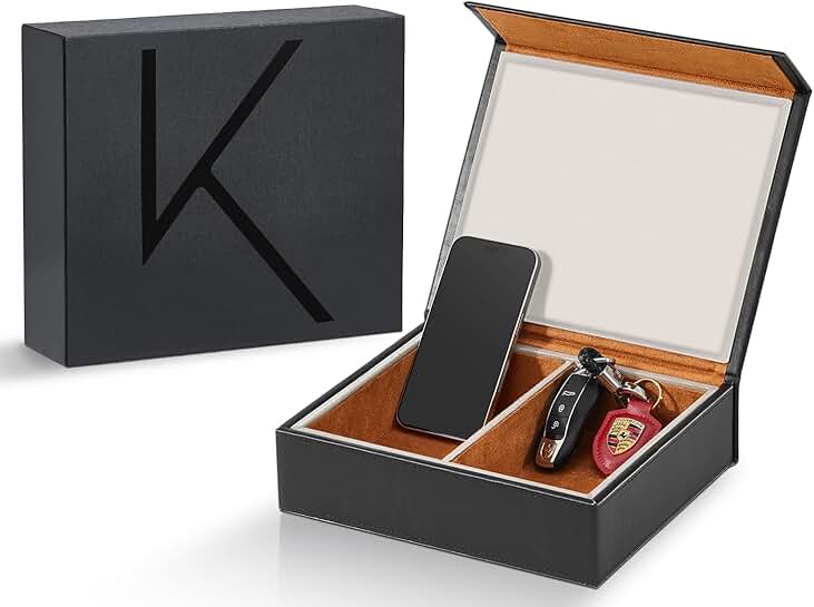 Faraday Key Fob Protector Box with 2 Slots, RFID Shield