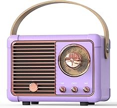 Vintage Purple Mini Bluetooth Speaker for Home and Party