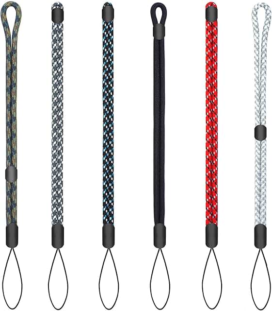 Adjustable Nylon Wrist Lanyard for Phones, Keys, and Devices