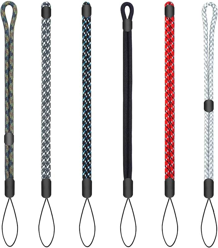 Adjustable Nylon Wrist Lanyard for Phones, Keys, and Devices