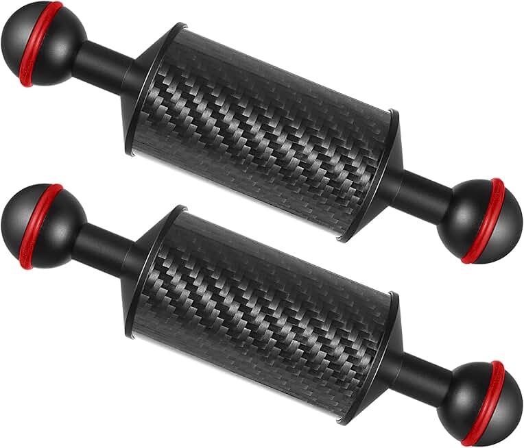 2-Pack Carbon Fiber Underwater Camera Float Arms