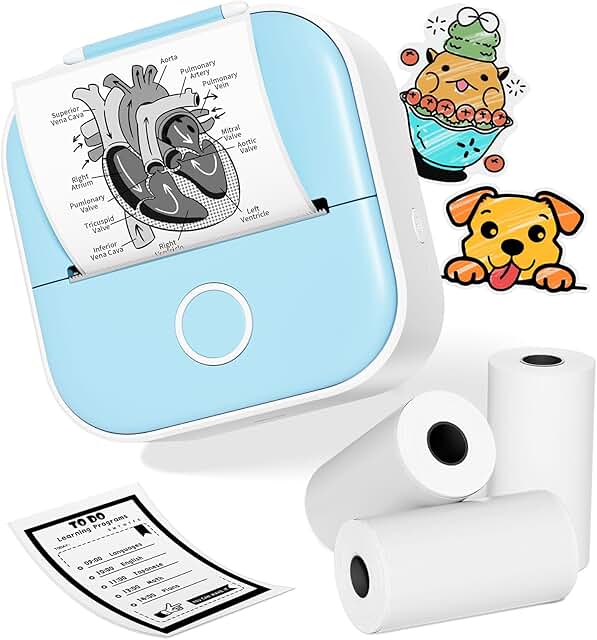 Mini Portable Thermal Sticker Printer for Notes and Photos