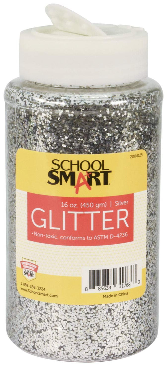 1 Pound Silver Glitter for Crafts and Decorations