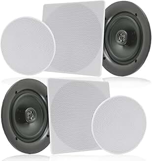 In-wall 6.5-inch 2-way speaker system with quick connections