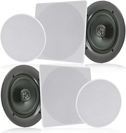 In-wall 6.5-inch 2-way speaker system with quick connections