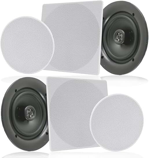 In-wall 6.5-inch 2-way speaker system with quick connections