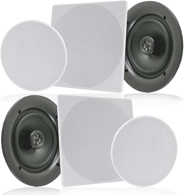 In-wall 6.5-inch 2-way speaker system with quick connections