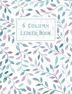 6-Column Accounting Ledger Book for Small Business
