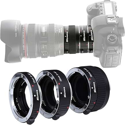 Macro Extension Tube Set for DSLR Cameras