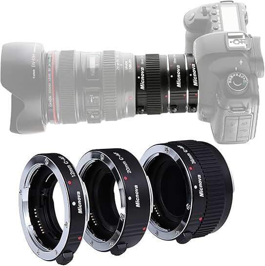 Macro Extension Tube Set for DSLR Cameras