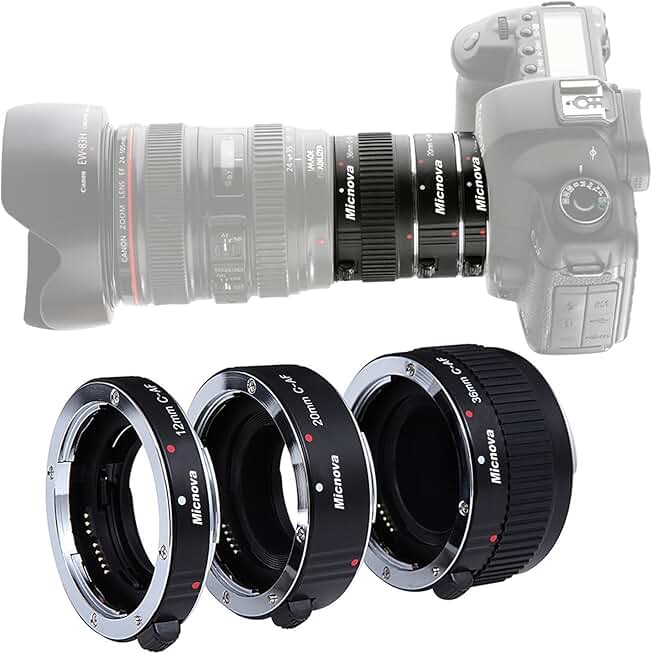Macro Extension Tube Set for DSLR Cameras