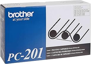 Black Thermal Transfer Fax Print Cartridge with Ribbon