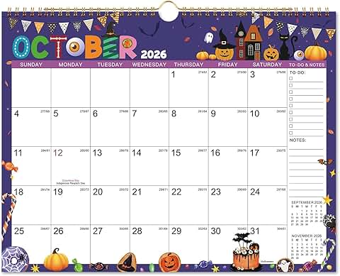 2026 Wall Calendar with 12 Themes, 14.8" x 11.6"