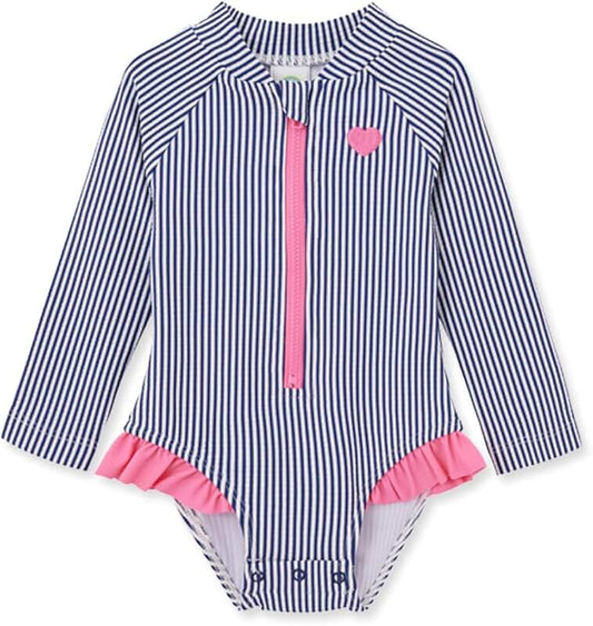 Girls' Two-Piece Sun Protection Rash Guard Set