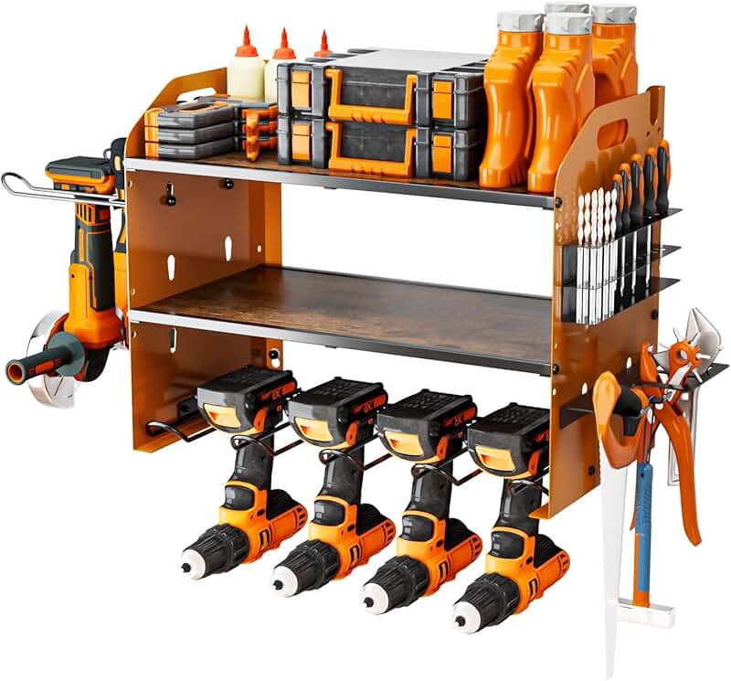 Heavy Duty Adjustable Power Tool Wall Organizer