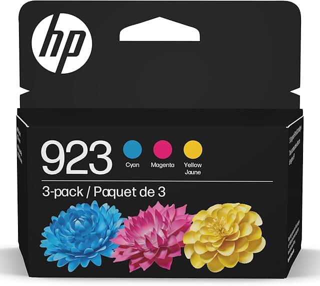 Cyan, Magenta, Yellow Ink Cartridges 3-Pack